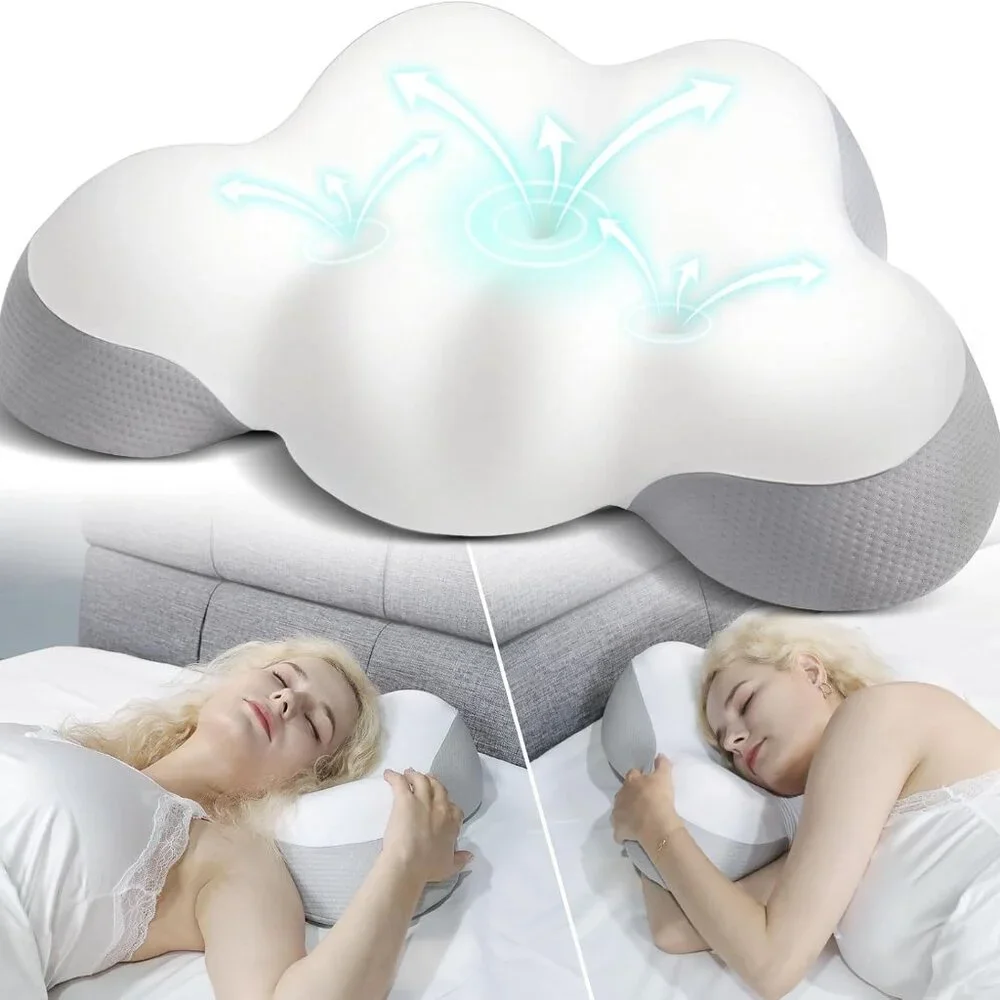 Cervical Neck Pillow Memory Foam Ergonomic Contour  NEW